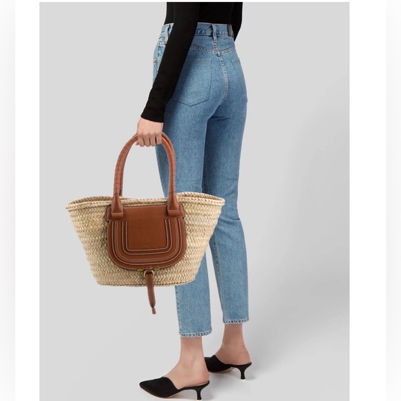 Chloe Marcie raffia basket bag - Picture 3 of 6